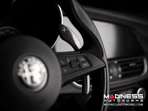Alfa Romeo Giulia Paddle Shifter Covers - Carbon Fiber